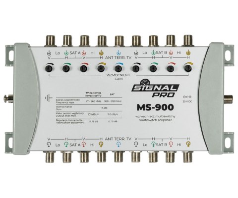 WZMACNIACZ DO MULTISWITCHY MS-900 9 WEJŚĆ / 9 WYJŚĆ SIGNAL PRO