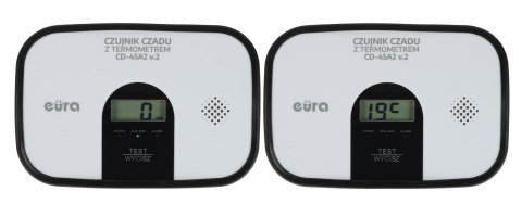 CZUJKA TLENKU WĘGLA (CZADU) Z TERMOMETREM CD-45A2/V2 EURA