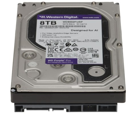 DYSK DO REJESTRATORA HDD-WD8002PURP 8TB 24/7 PURPLE PRO WESTERN DIGITAL