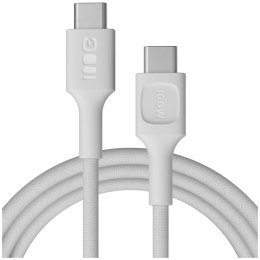KABEL USB-C / USB-C Greencell PowerStream 200cm PD 100W biały w oplocie