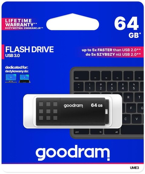 Pendrive Goodram UME3 64GB USB 3.0 Czarny