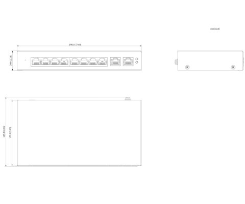 Switch POE SG4010P 8-PORTOWY DAHUA