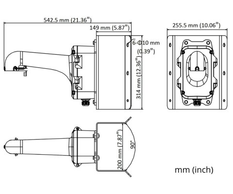 UCHWYT NAROŻNIKOWY KAMERY DS-1604ZJ-BOX-CORNER Hikvision