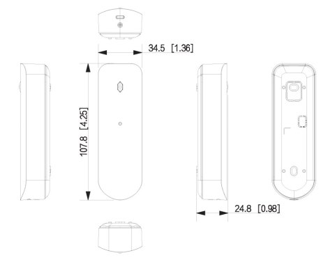 BEZPRZEWODOWA CZUJKA AKUSTYCZNA ZBICIA SZKŁA ARD512-W2(868) DAHUA