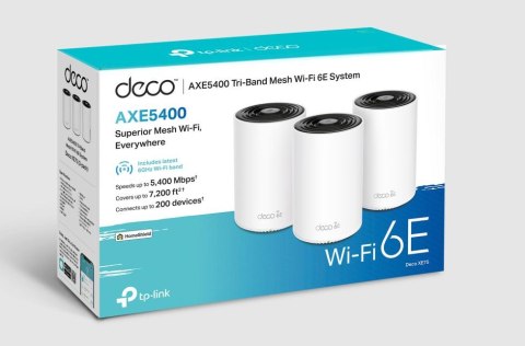 DOMOWY SYSTEM WI-FI MESH TP-LINK DECO XE75(3-pack)