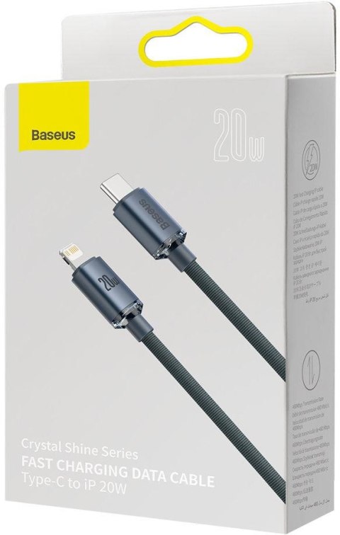 KABEL USB-C / Lightning iPhone Baseus Crystal CAJY000201 1.2m 20W OPLOT PREMIUM