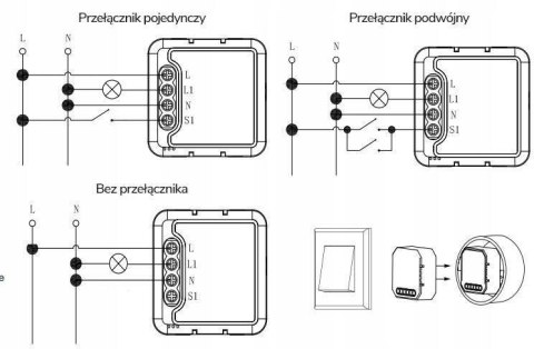 Moduł OXT mini ściemniacz 1 obwód ZigBee TUYA T265