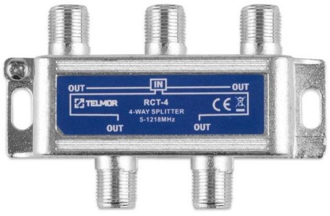 Rozgałęźnik TELMOR RCT-4 Splitter 4x 1.2G