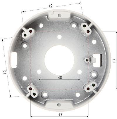 UCHWYT SUFITOWY DO KAMER KULISTYCH BD-CV15W