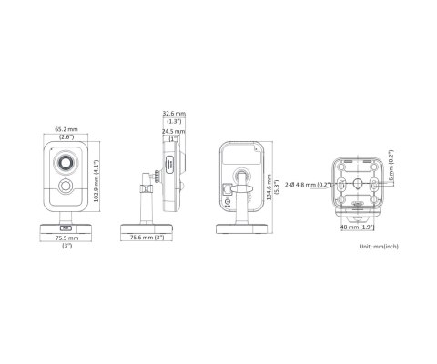 KAMERA IP DS-2CD2443G2-I 2MM PL AcuSense - 4 Mpx Hikvision