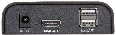 ODBIORNIK EXTENDERA HDMI+USB-EX-100/RX SIGNAL