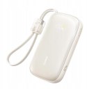 Powerbank Baseus EnerFill FC21 20000 mAh 22,5 W USB-A USB-C beżowy z odłączanym kablem Lightning