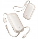 Powerbank Baseus EnerFill FC21 20000 mAh 22,5 W USB-A USB-C beżowy z odłączanym kablem Lightning