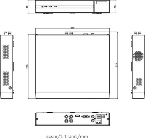 Rejestrator 5w1 Hilook 4-kanałowy 4MP DVR-204G-M1/T