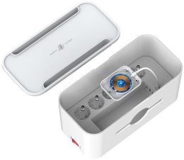 LISTWA ANTYPRZEPIĘCIOWA Z ZABEZPIECZENIEM Energizer 5x SCHUKO 2x USB-A 1x USB-C 2500W 10A KABEL 2M