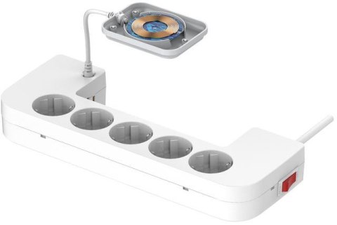 LISTWA ANTYPRZEPIĘCIOWA Z ZABEZPIECZENIEM Energizer 5x SCHUKO 2x USB-A 1x USB-C 2500W 10A KABEL 2M