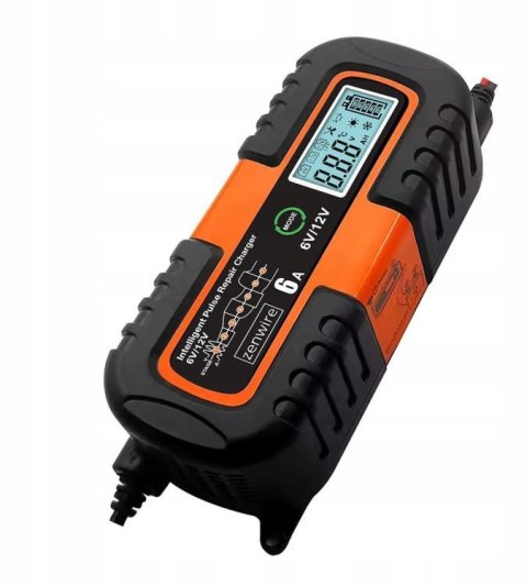Ładowarka Prostownik Akumulatorowy Samochodowy z Funkcją Naprawy AGM 6V 12V Zenwire JMD-6S