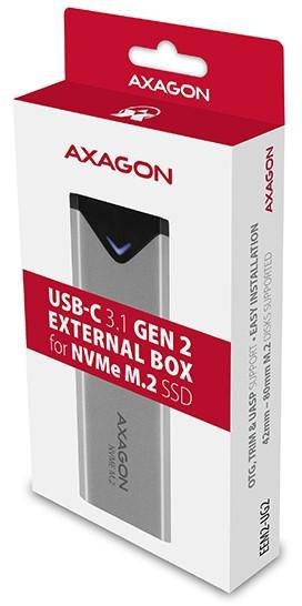 Obudowa dysku m.2 Axagon EEM2-UG2 USB-C 3.2 Gen 2 - M.2 NVMe