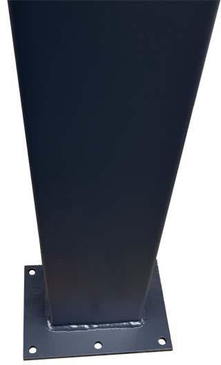 Słupek domofonowy Camsafe wjazdowy z podstawą i puszką na przewody CS-DM1 - 1,3m