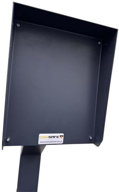 Słupek domofonowy Camsafe wjazdowy z podstawą i puszką na przewody CS-DM1 - 1,3m