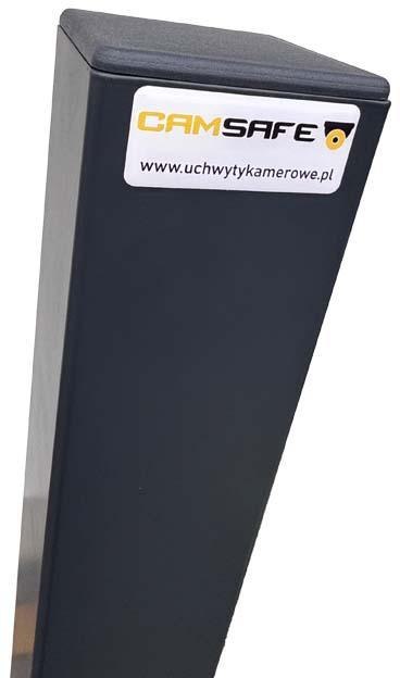 Słupek montażowy Camsafe 80x80 do kamer LPR CS-LPR1 1m