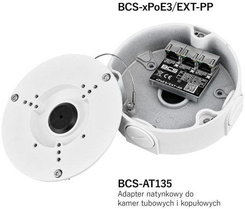 Switch POE BCS POWER BCS-xPoE3/EXT-PP