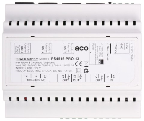 ZASILACZ Z ROZDZIELACZEM WIDEO PS45-15-PRO-13 ACO
