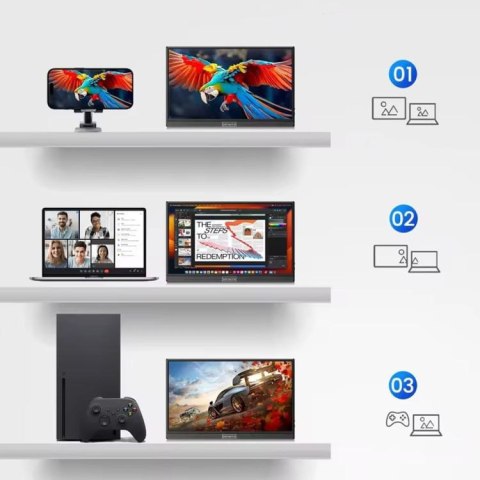 Monitor Przenośny Zenwire 15,6" Full HD 1920x1080 IPS HDR HDMI M9P