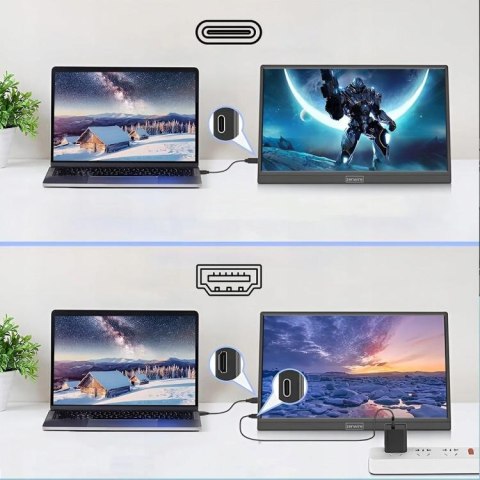 Monitor Przenośny Zenwire 15,6" Full HD 1920x1080 IPS HDR HDMI M9P