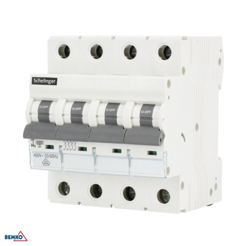 Wyłącznik nadprądowy 6KA 4P B 25A VDE SCHELINGER