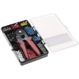 ZACISKACZ + ZESTAW TULEJEK KABLOWYCH HT-HSC8 DELTA TOOLS