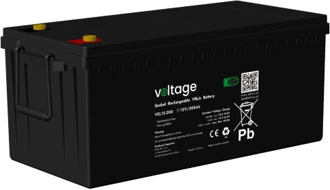 Akumulator AGM Voltage Long Life 12V 200Ah VEL12-200 (Żywotność 15 lat)