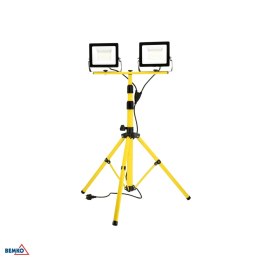 Statyw podwójny z naświetlaczem 2x50W 6500K IP65
