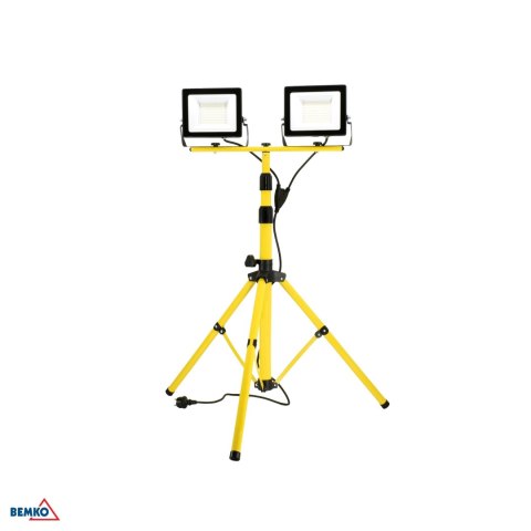 Statyw podwójny z naświetlaczem 2x50W 6500K IP65