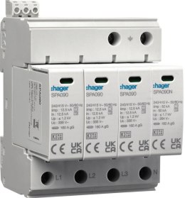 HAGER SPD Ogr. przepięć T1+T2 MOV 4P SPA931
