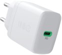 ŁADOWARKA SIECIOWA Greencell PowerSource Solo30 30W 1xUSB-C PD 3.0 QC 4.0+ biała