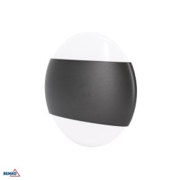 Oprawa elewacyjna VALANT 10W 4000K 850LM IP65 160X56MM okrągła grafit