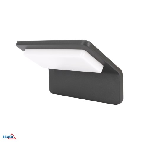 Oprawa elewacyjna VALIT 10W 3000K 800LM IP65 200X200X46 kwadratowa grafit