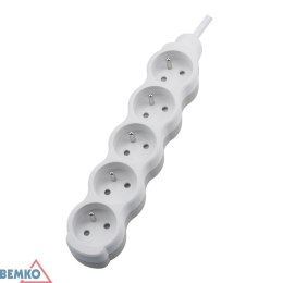 Przedłużacz NB 5X 2P+Z+WYl. 1.5MM X 1.5M