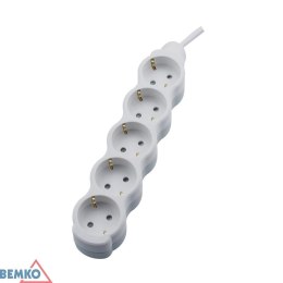 Przedłużacz na SCHUKO 5X 2P+Z 1.5MM X 3.0M