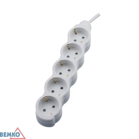 Przedłużacz na SCHUKO 5X 2P+Z 1.5MM X 5.0M