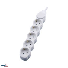 Przedłużacz na SCHUKO 5X 2P+Z+WYl. 1.5MM X 3.0M