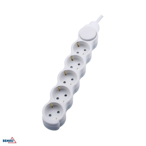 Przedłużacz na SCHUKO 5X 2P+Z+WYl. 1.5MM X 3.0M