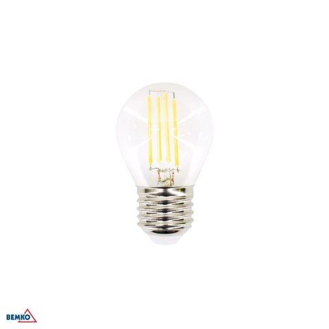 Źródło LED filament 230V E27 G45 6W 750LM 4000K 320ST