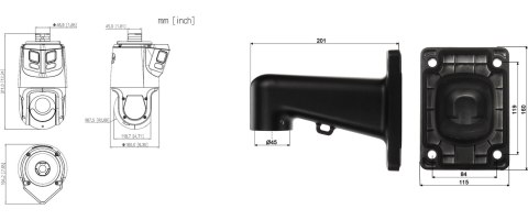 KAMERA IP SZYBKOOBROTOWA SDT4E425-8P-GB-APV1-BLACK TiOC WizSense Smart Dual Light 4 Mpx 5...125 mm + 8 Mpx PANORAMICZNA, DAHUA