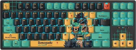 Klawiatura mechaniczna A4TECH BLOODY AT87 RENEGADE USB (Alpha Switches)