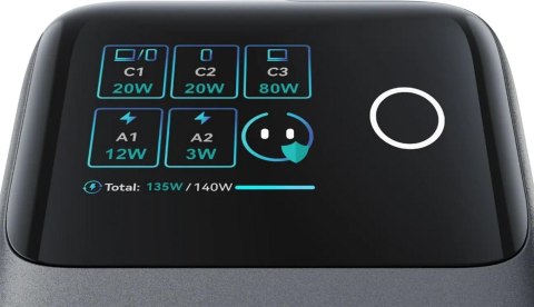 Ładowarka biurkowa Joyroom Podix Jr-TRD01 GaN 140 W 1x USB-C 2x USB-A + zwijane kable 2x USB-C