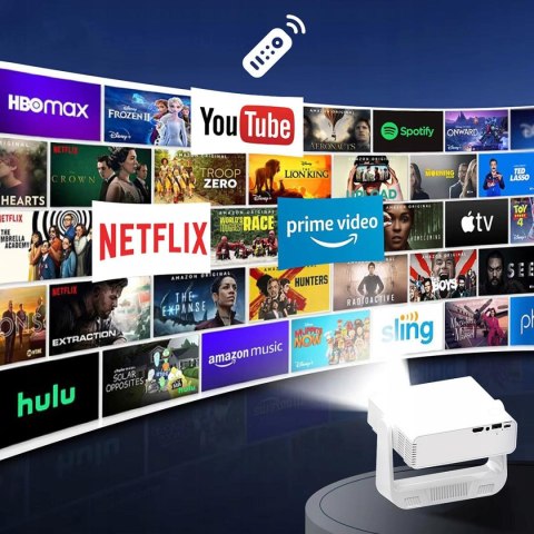 Mini Projektor Przenośny Rzutnik Android 14 WiFi 360 Full HD 4K do Telefonu Zenwire IMC260