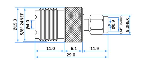 PRZEJŚCIE SMA-W/UHF-G