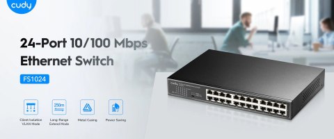 SWITCH FS1024 24-PORTOWY CUDY